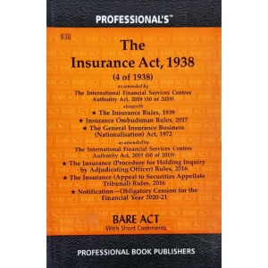 Professional's Insurance Act, 1938 Bare Act 2024 